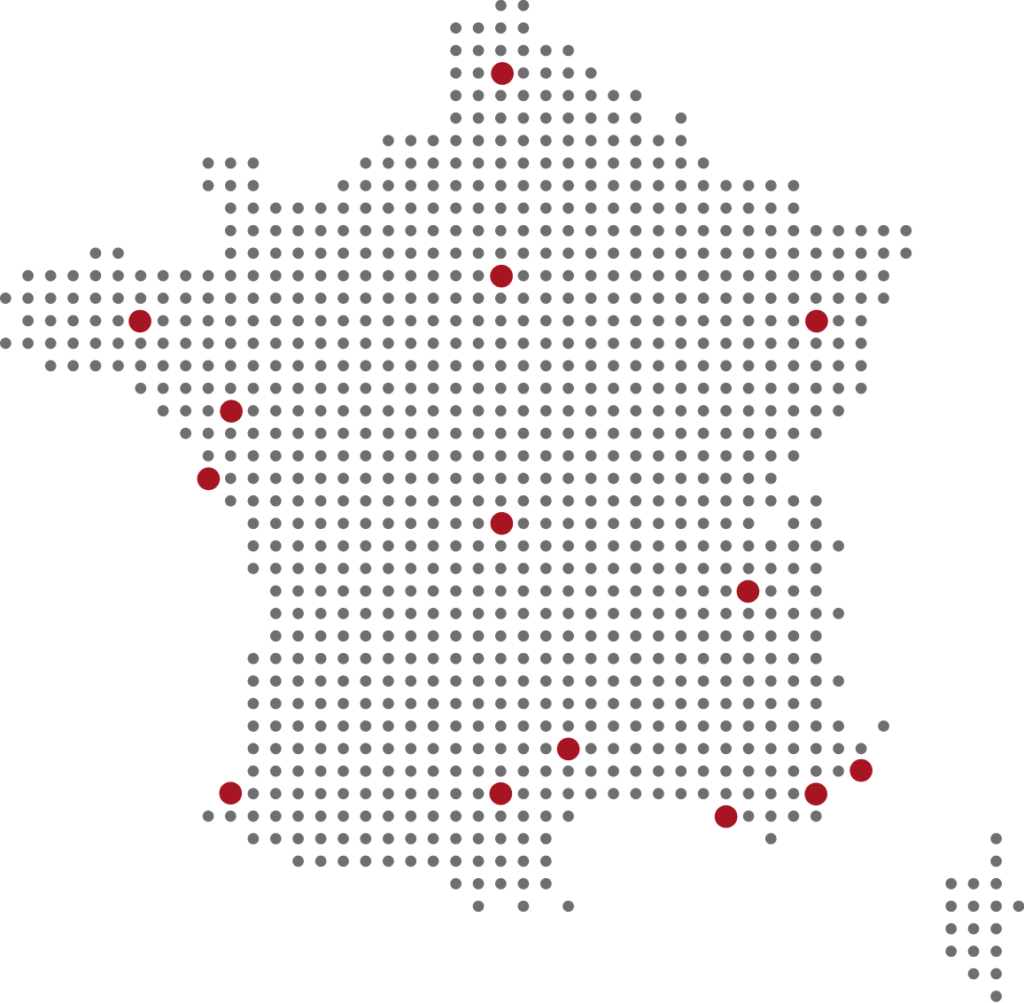 Carte de Chiche en France